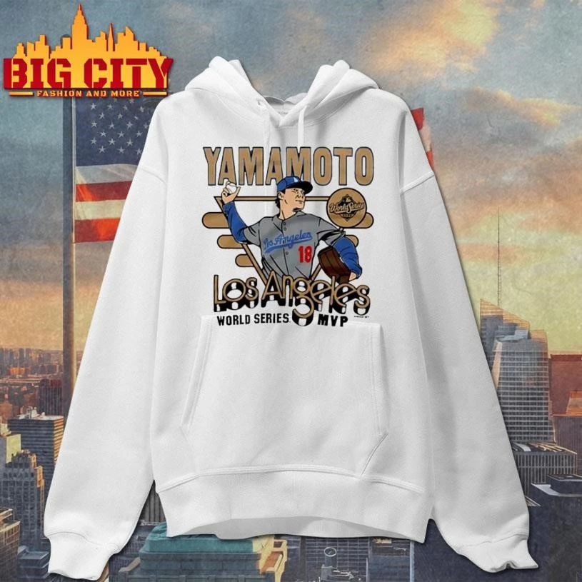 Yamamoto Los Angeles World Series Mvp Pitcher Graphic Shirt