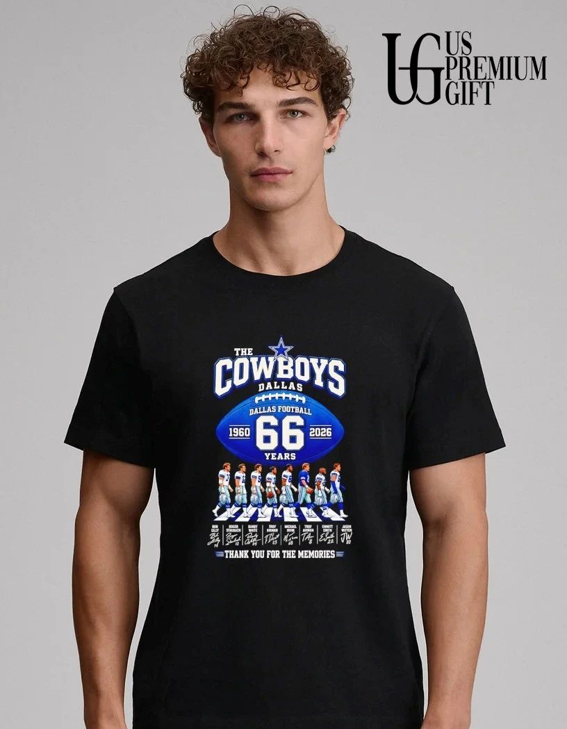 Dallas Cowboys 66th Anniversary 1960-2026 Football signatures shirt