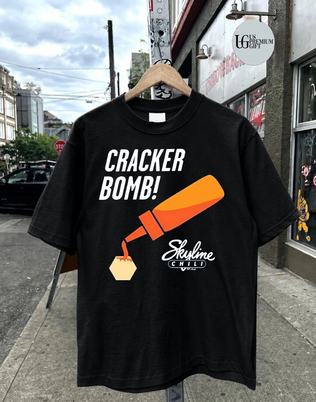 Cracker Bomb Skyline Chili shirt