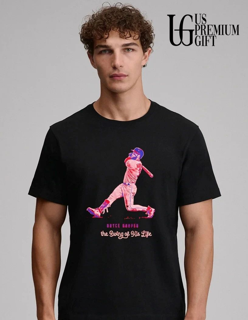 The Swing Of His Life Bryce Harper Philadelphia Phillies baseball signature shirt