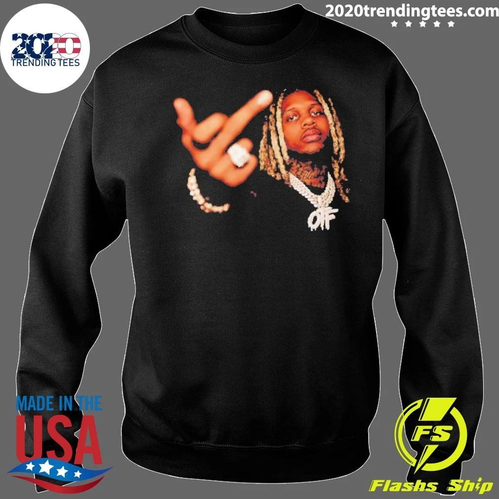 Lil Durk Rapper Middle Finger Picture Collage Shirt