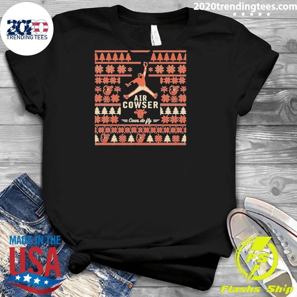 Orioles Air Cowser Cows Do Fly Ugly Christmas Shirt