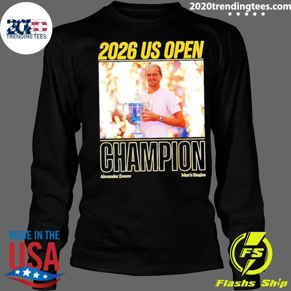 Alexander Zverev Men’s Singles Us Open Champion 2026 Trophy Shirt