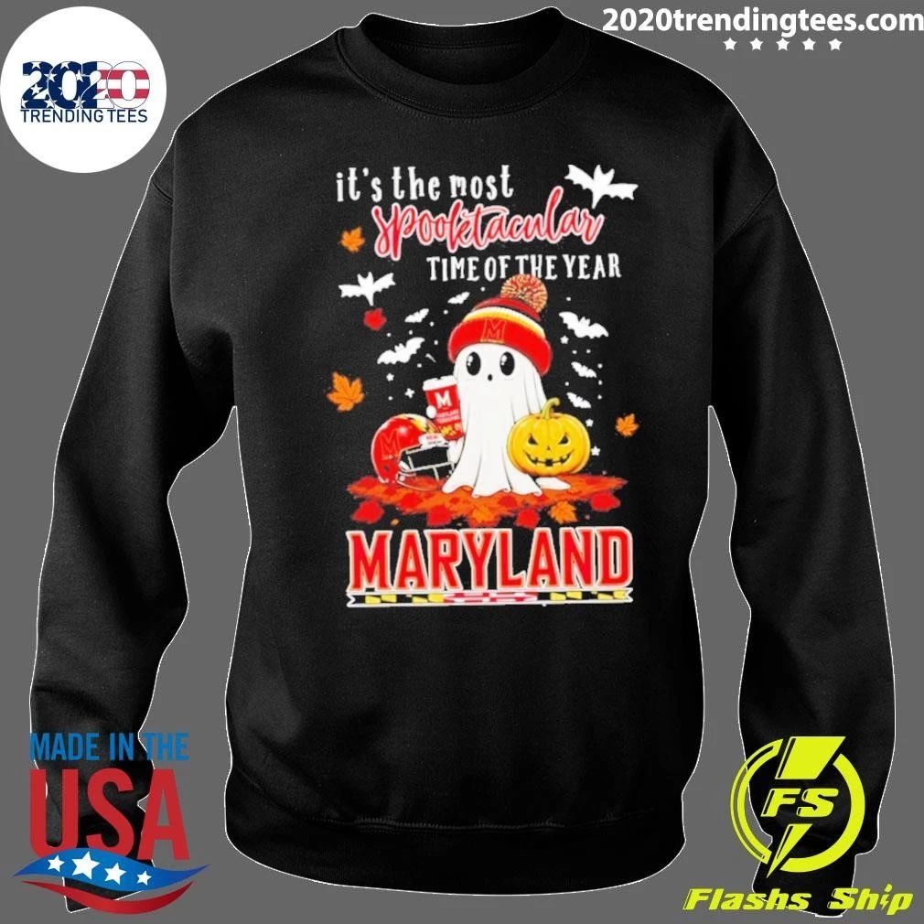 Ghost Halloween 2026 Maryland Terrapins It’s The Most Spooktacular Time Of The Year Shirt