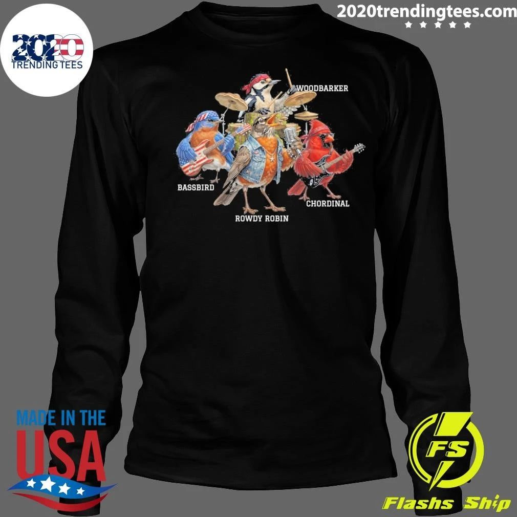 The Backyard Birds World Bluebird, Robin, Cardinal, Woodpecker Tour Shirt