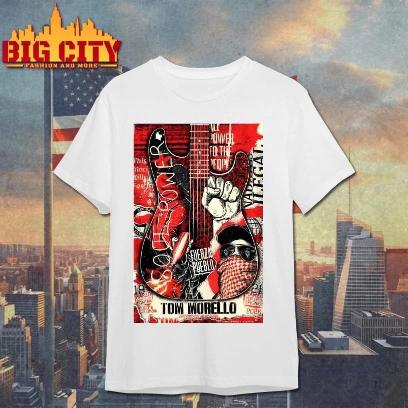 Tom Morello Tour In Bogota, Colombia 3-19-2026 Poster Shirt