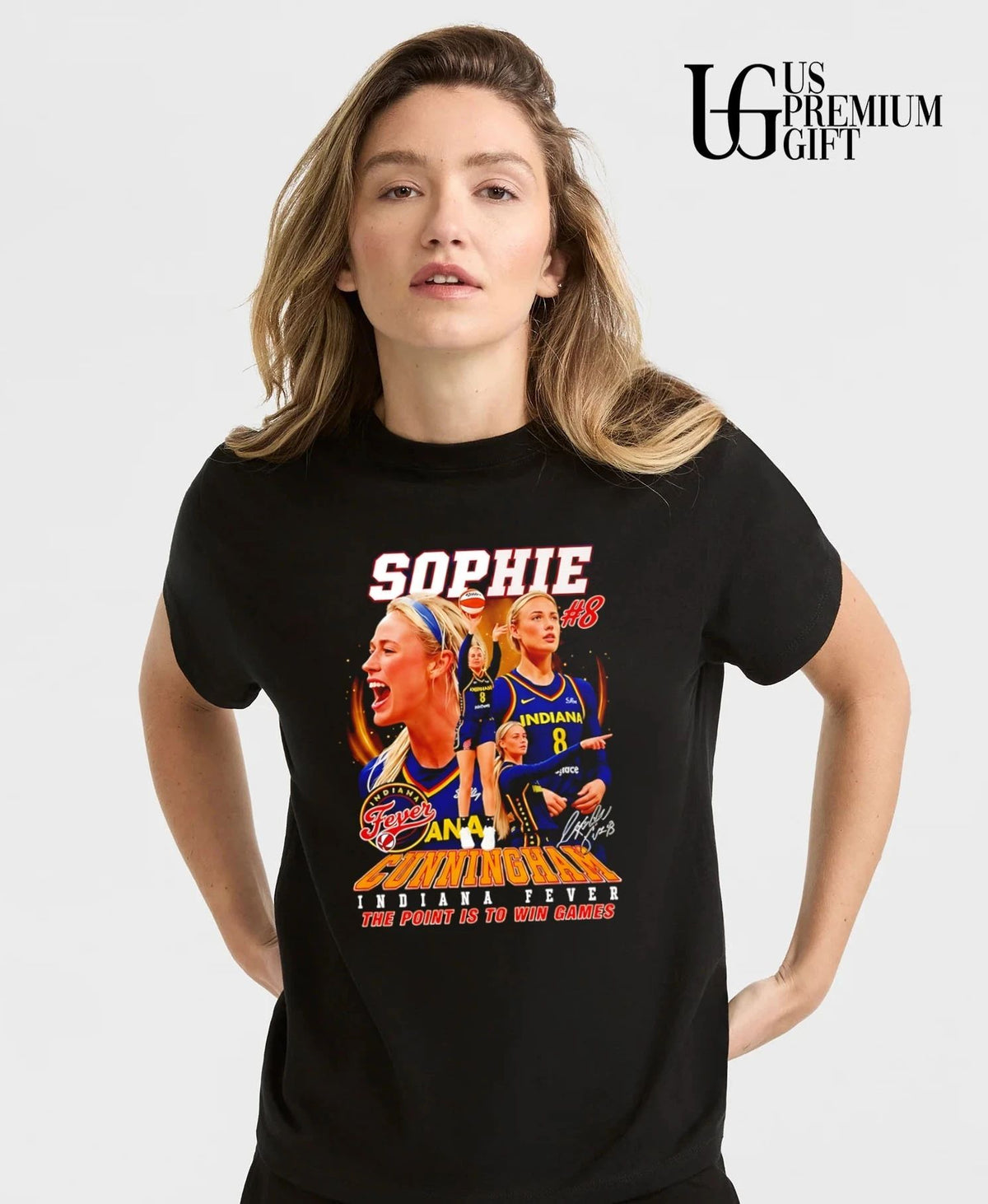 Sophie Cunningham No 8 Indiana Fever WNBA Basketball the point is to win games 2026 shirt