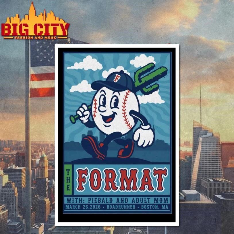 The Format Boston, MA March 26 2026 The Roadrunner Boston Tour Poster Graphic Shirt