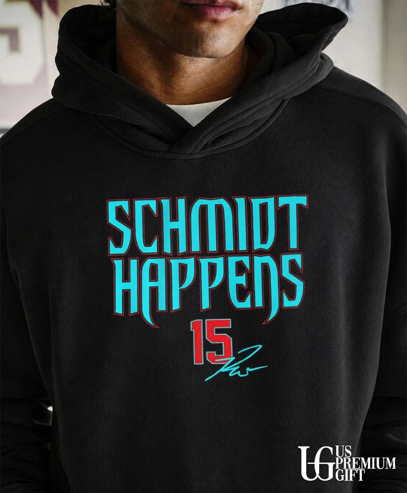 Schmidt Happens Ryan Waldschmidt No 15 Arizona Diamondbacks baseball signature shirt