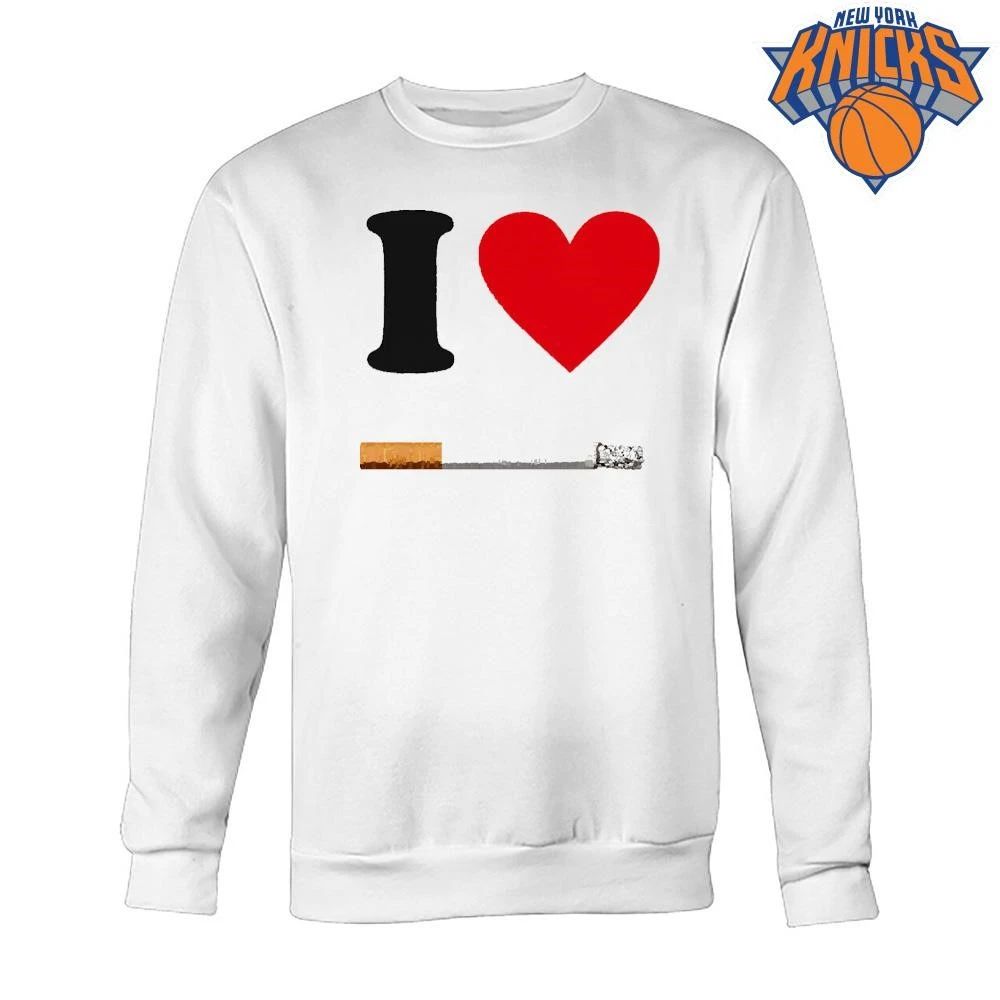 I Heart Smoking Cigarettes Funny Parody Meme Graphic shirt