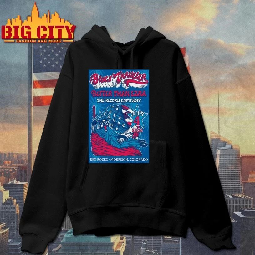 Limited Edition Blues Traveler July 4 2026 Morrison, CO Poster Shirt