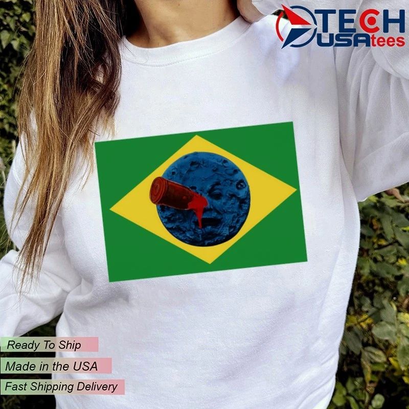 Brazil gets eliminated from the World Cup 2026 bullet flag shirt