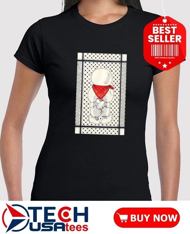 Renaud Pro Palestine Handala Keffiyeh shirt