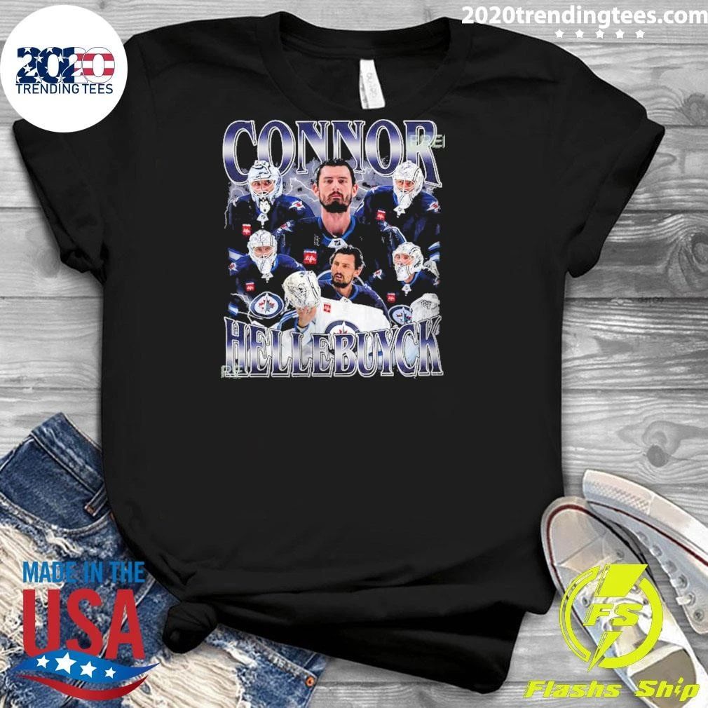 Connor Hellebuyck Jets Hockey Tee Shirt