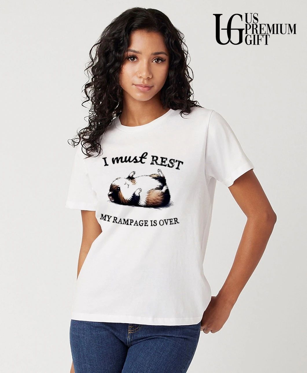 Cavia Porcellus I must rest my rampage is over shirt