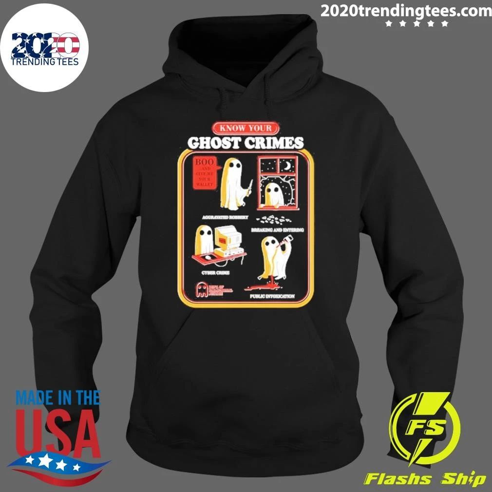 Know Your Ghost Crimes Dept Of Paranormal Justice Shirt