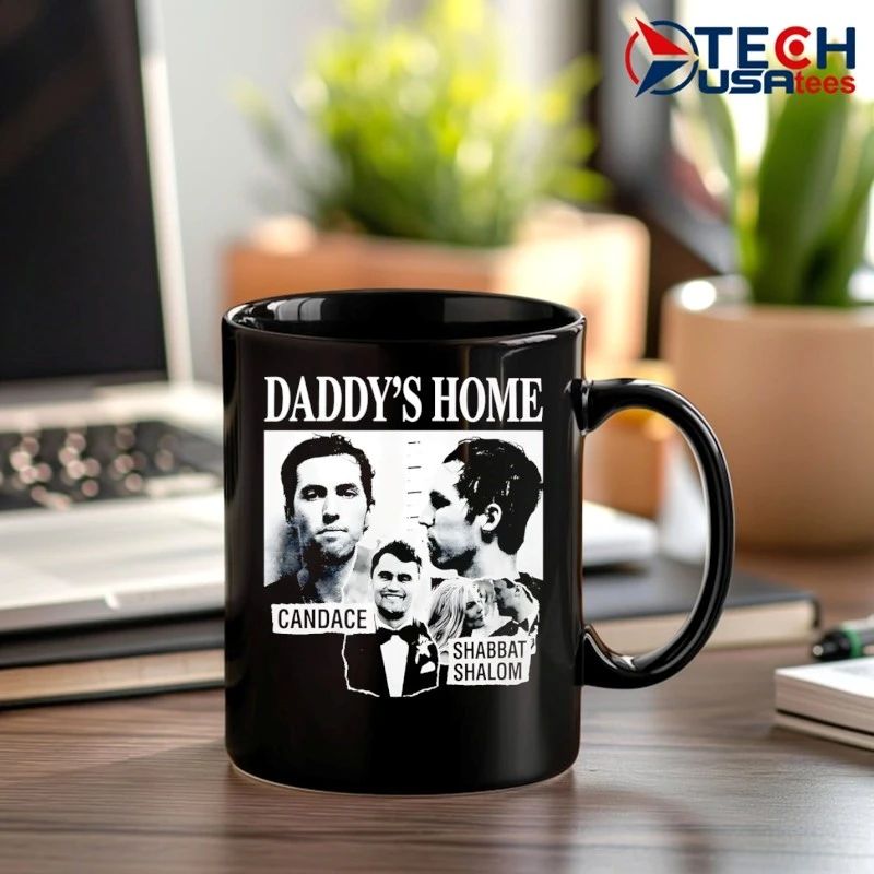 Daddy’s Home Candace Shabbat Shalom mugshot shirt