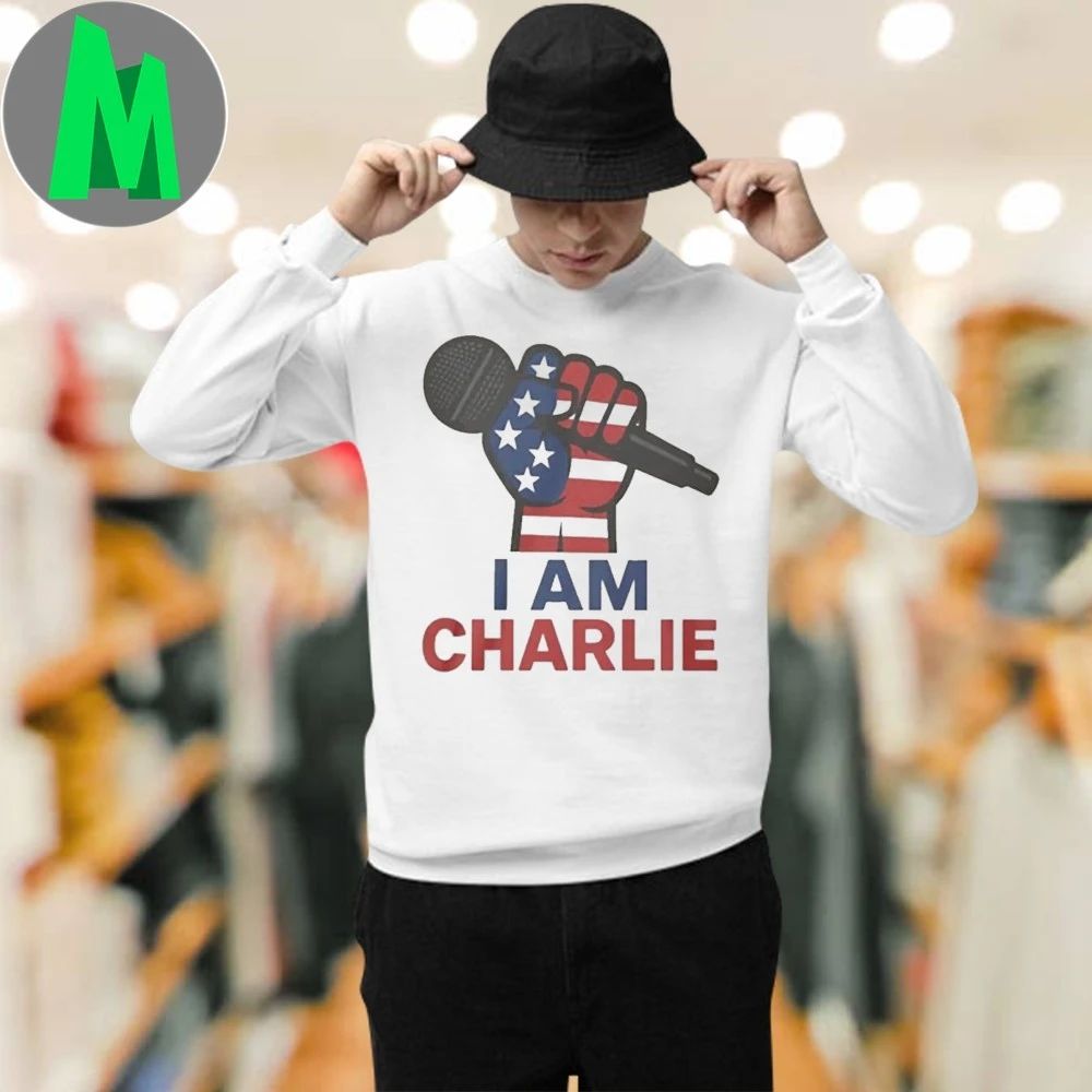 Charlie Kirk I am Charlie American Flag Shirt