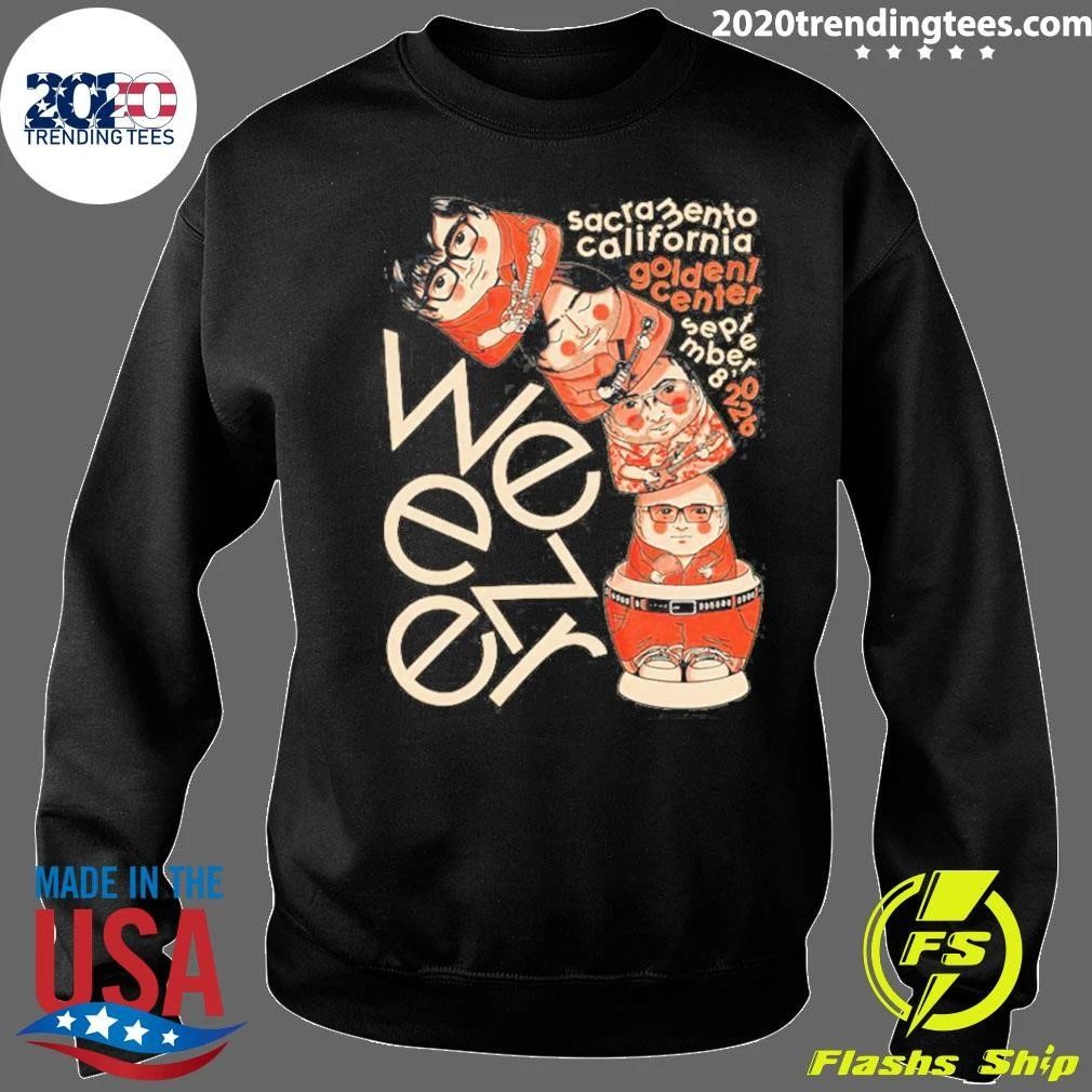 Weezer Sacramento CA At Golden 1 Center In Sacramento CA On September 8 2026 Shirt