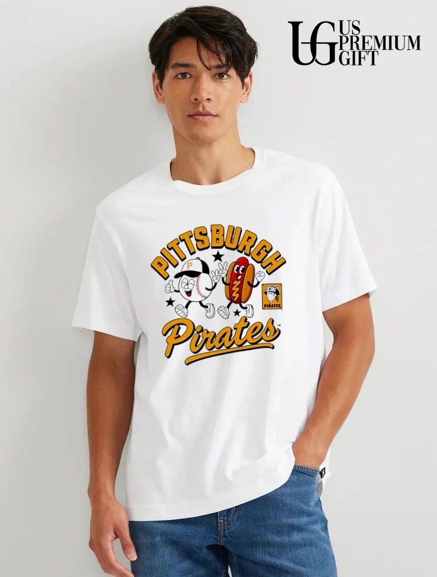 Pittsburgh Pirates Baseball and Hot Dog mascot shirt