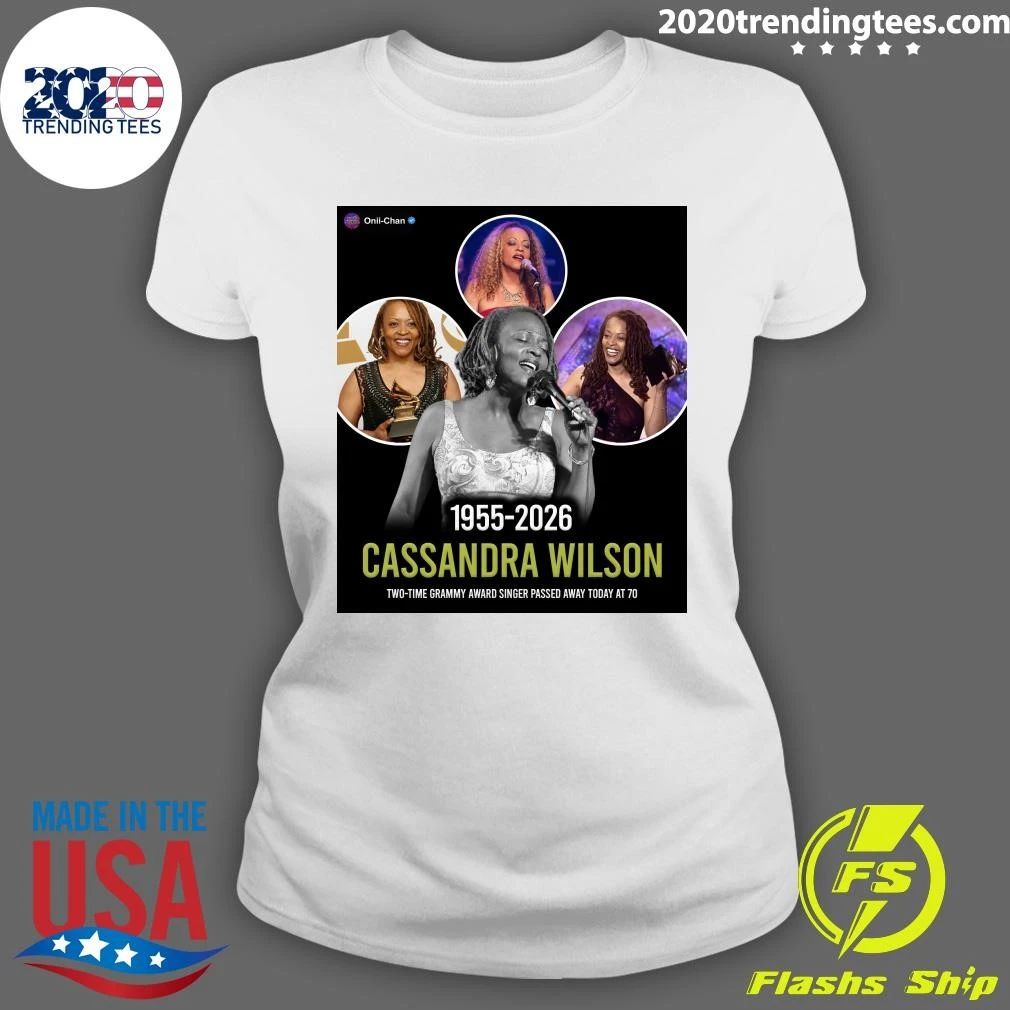 Cassandra Wilson 1955-2026 Two-Time Grammy Award Singer Passed Away Today At 70 Shirt