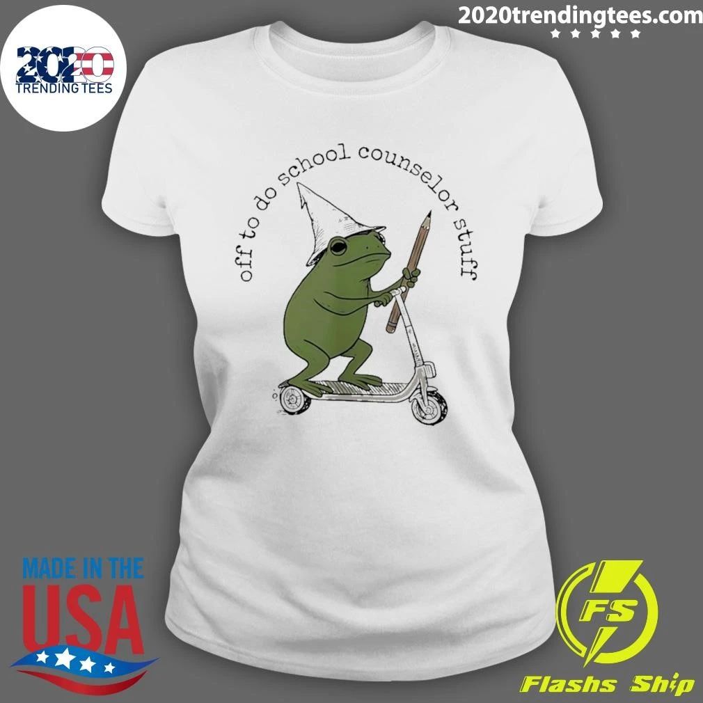 Frog Off To Do School Counselor Stuff Shirt