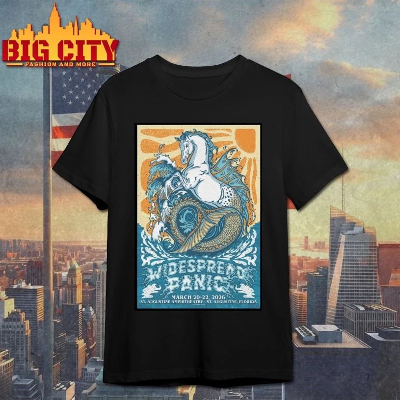 Widespread Panic Mar 20-22 2026 St. Augustine Poster T-shirt