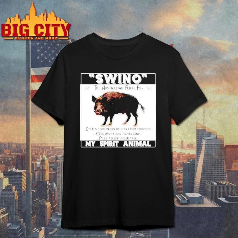 Swino The Australian Feral Pig My Spirit Animal Graphic Shirt