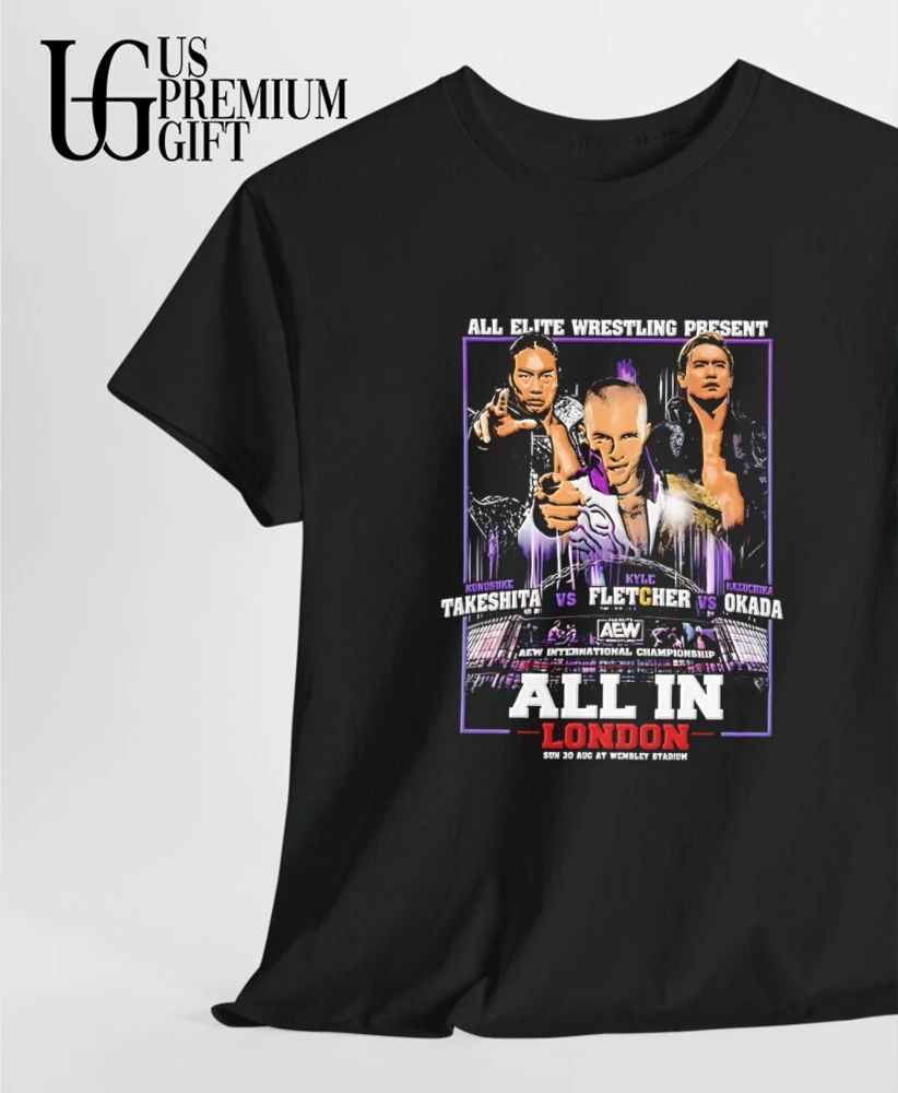 Konosuke Takeshita vs Kyle Fletcher vs Kazuchika Okada All In London shirt