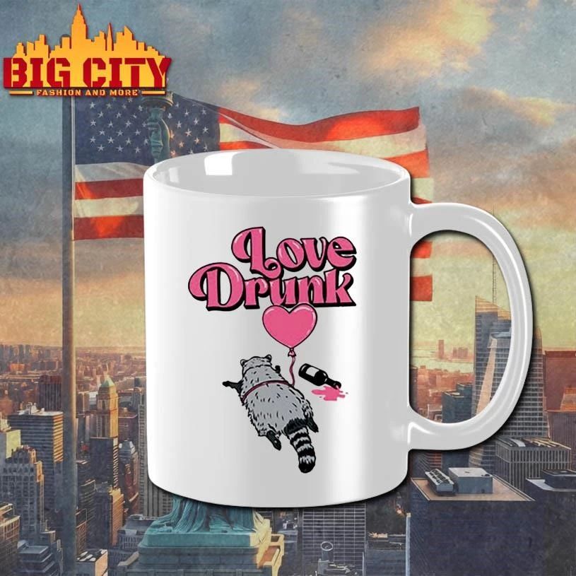 Love Drunk Raccoon Graphic Shirt