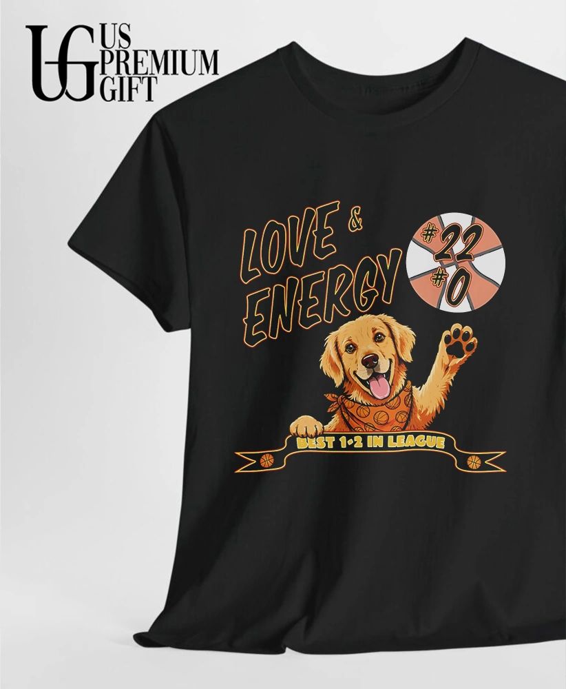 Love & Energy Golden Retriever best 1-2 in League Indiana Fever NBA shirt