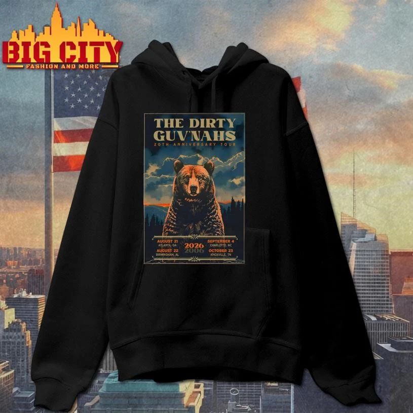 The Dirty Guv’nahs 2026 20th Anniversary Tour Poster Shirt