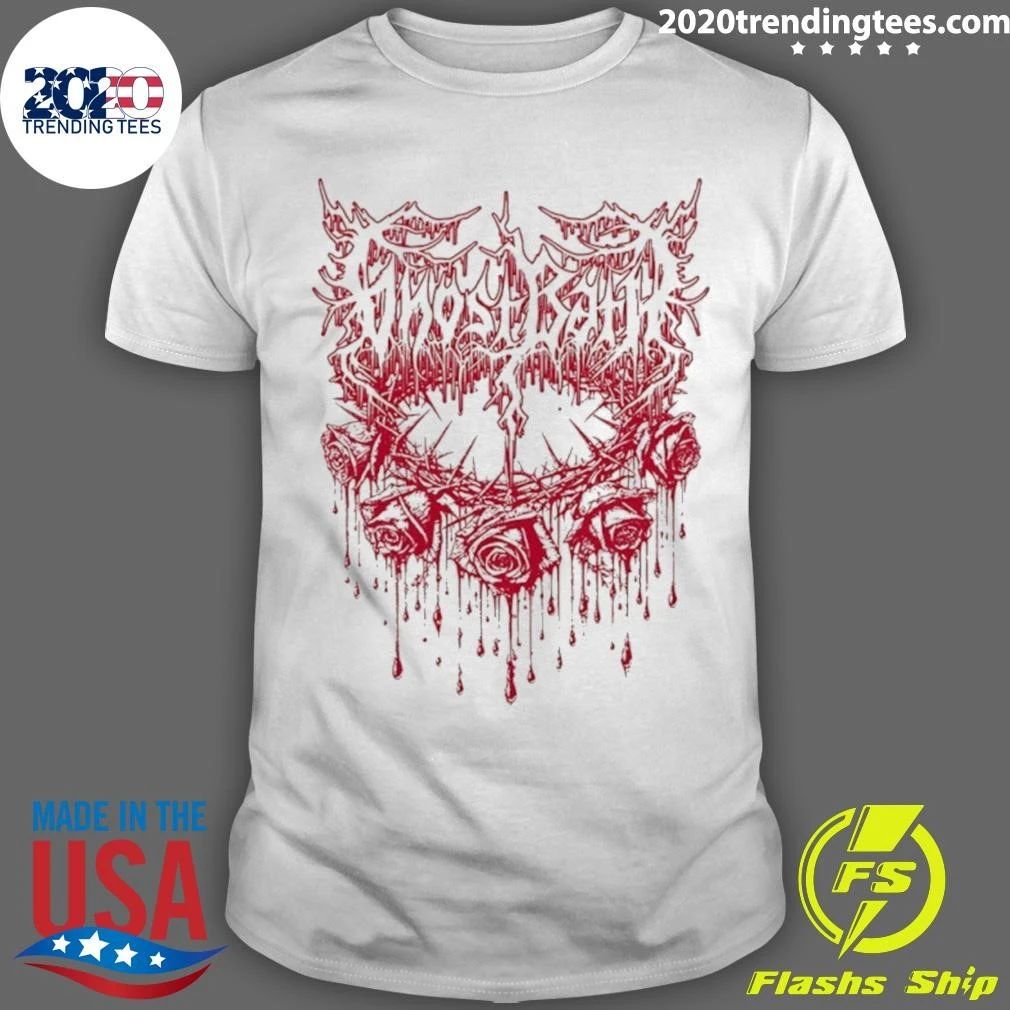 Ghost Bath Rose Thorn Illustration Shirt