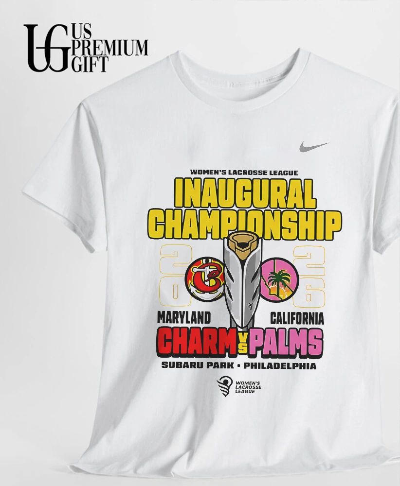 Maryland Charm and California Palms Women’s Lacrosse League Inaugural Championship 2026 trophy shirt