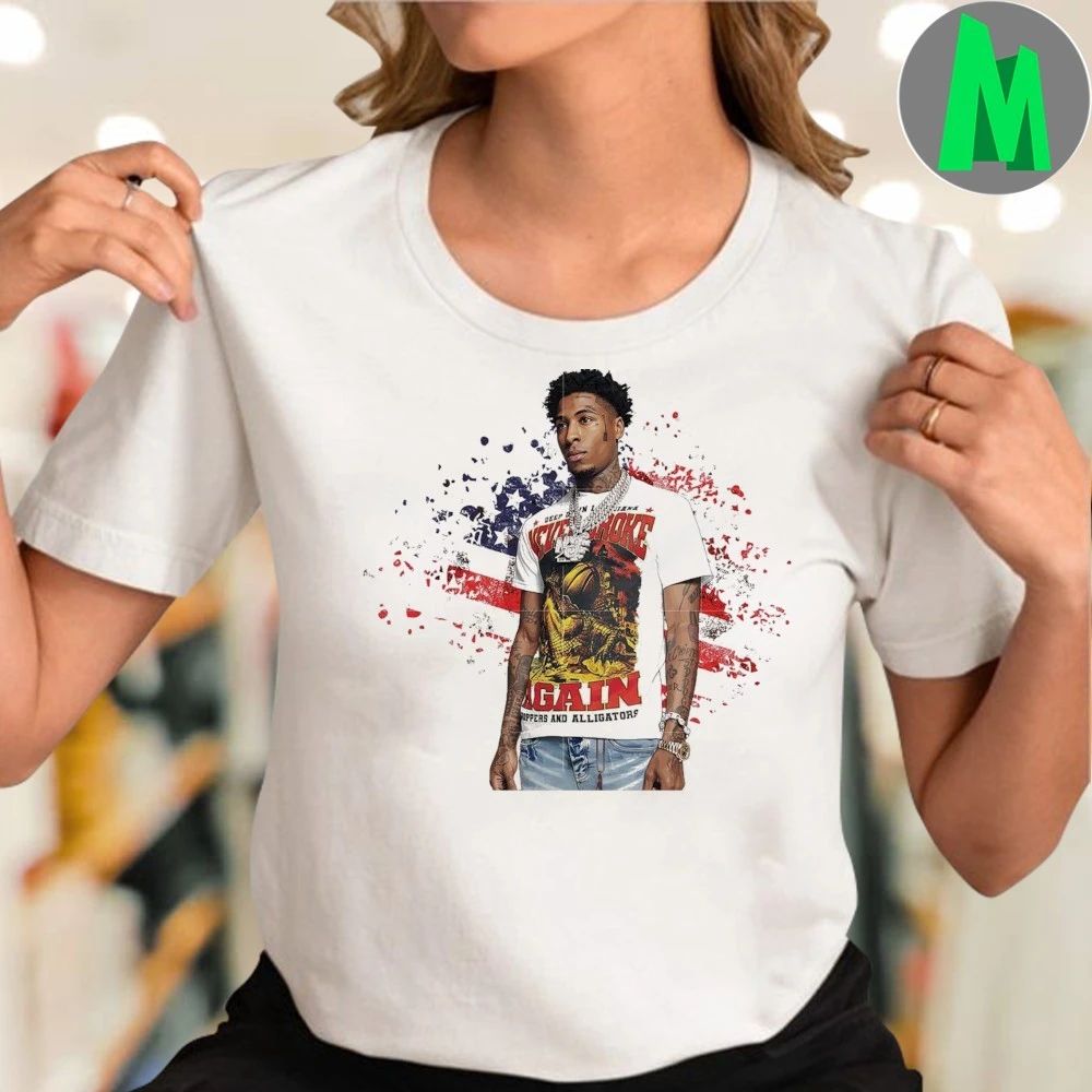 NBA YoungBoy American Flag 2025 Shirt
