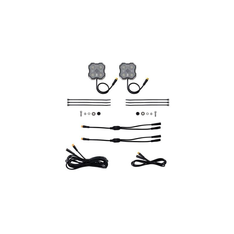 Diode Dynamics Rock Light – Red/White – M8 Add-On 2-Pack