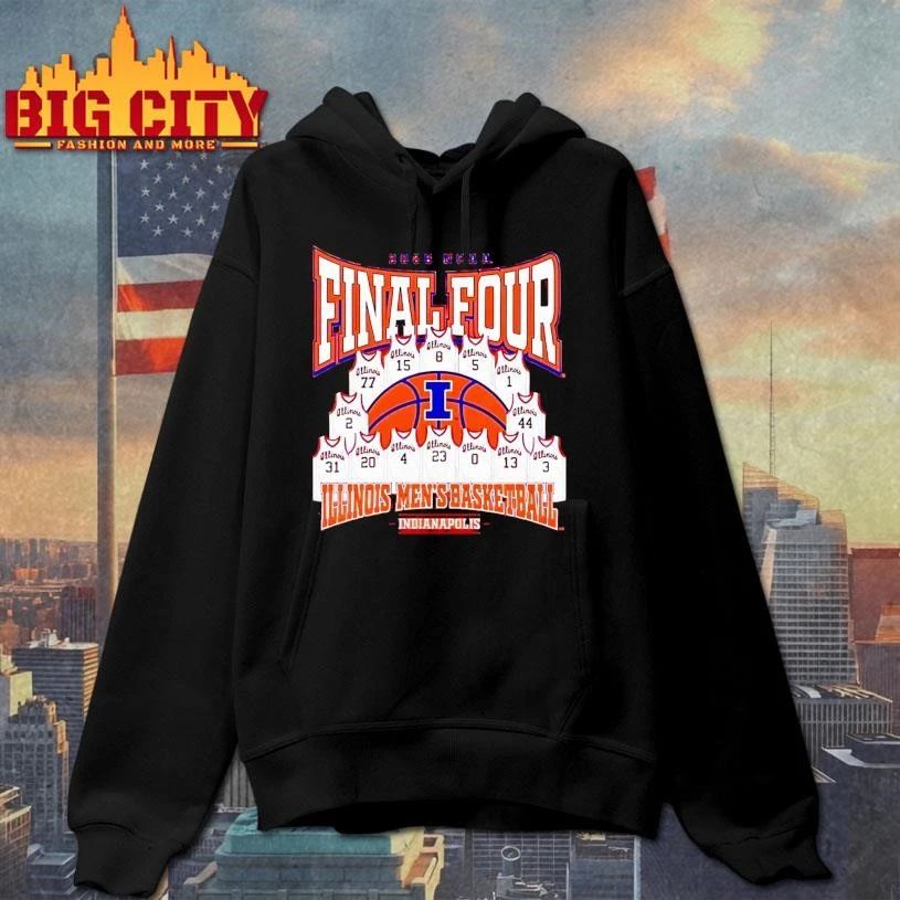 Mens Illinois Fighting Illini 2026 Ncaa Mens Basketball Tournament March Madness Final Four Shirt