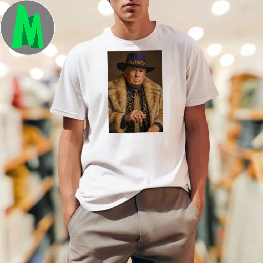 Donald Trump Pimp Portrait Oversized Shirt