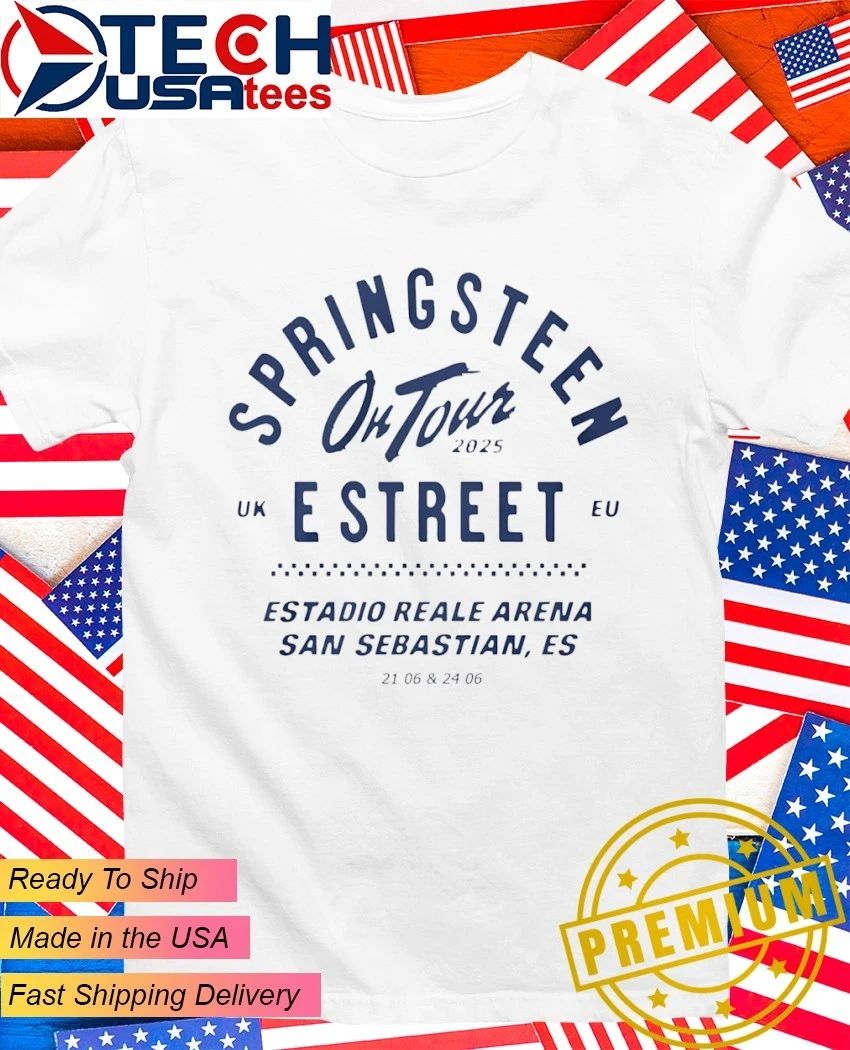 Bruce Springsteen and E Street Band Jun 21 2025 San Sebastian Spain shirt