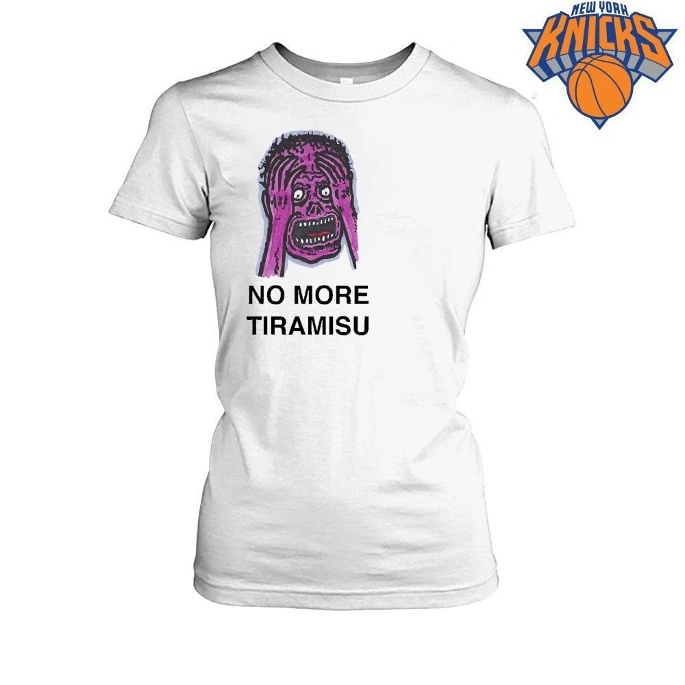No More Tiramisu Funny Screaming Purple Face Dessert Overdose Meme Shirt