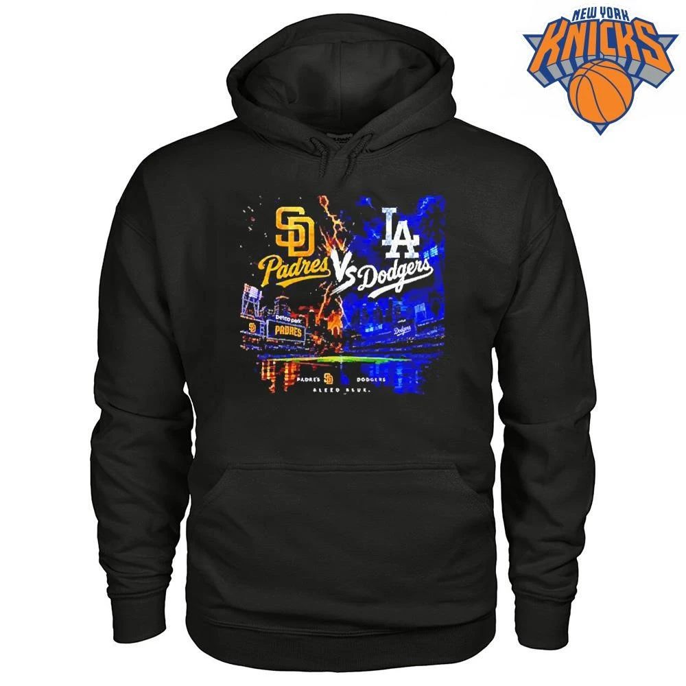 San Diego Padres vs Los Angeles Dodgers Bleed Blue T Shirt