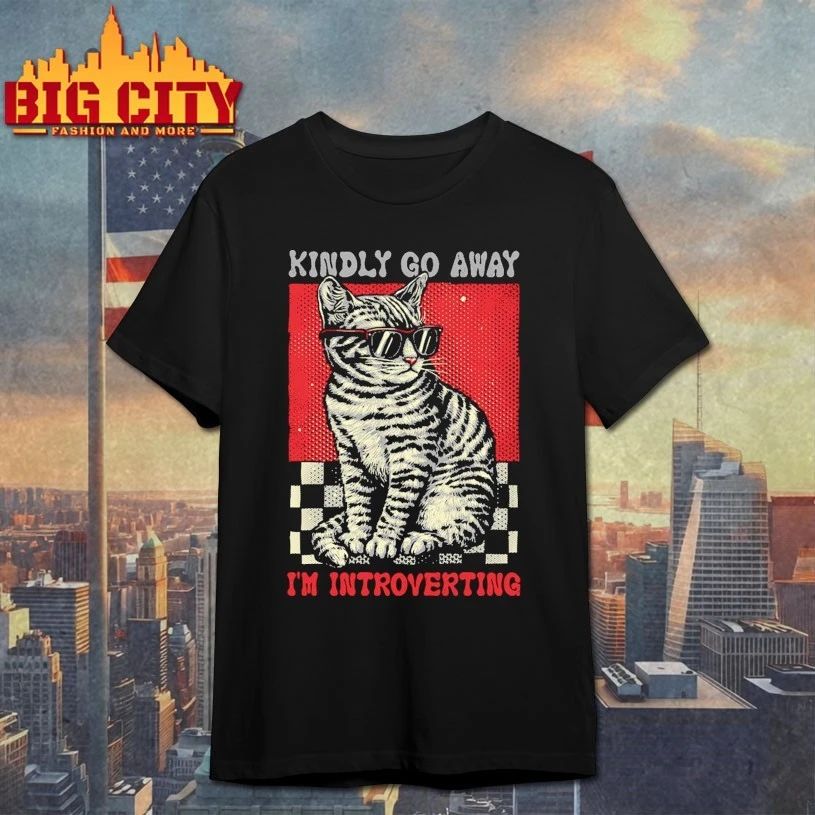 Cat Kindly go away I’m introverting T-shirt
