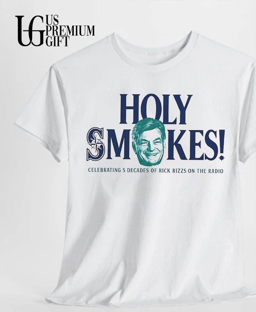 Holy Smokes celebrating 5 Decades of Rick Rizzs On The Radio Seattle Mariners shirt