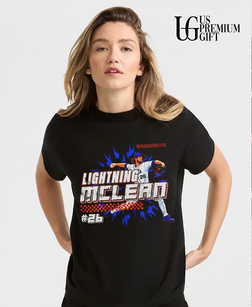 Lightning McLean Nolan McLean New York Mets baseball shirt