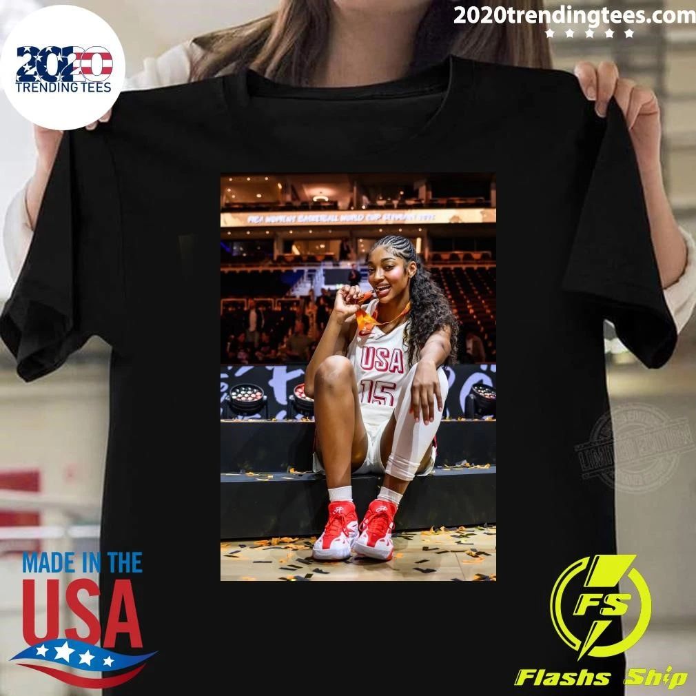 Angel Reese Wins FIBA Women’s Basketball World Cup 2026 Champions Shirt