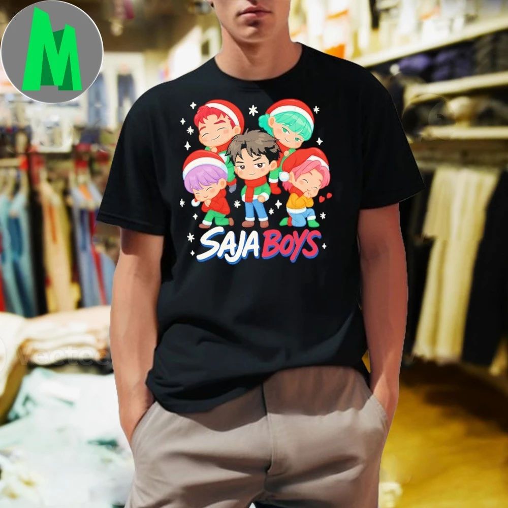 Chibi saja boys christmas hat christmas eve Shirt