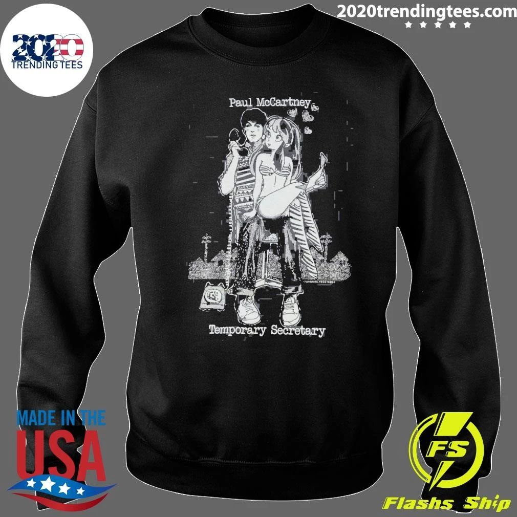 Paul McCartney Temporary Secretary 1980 Vintage Shirt