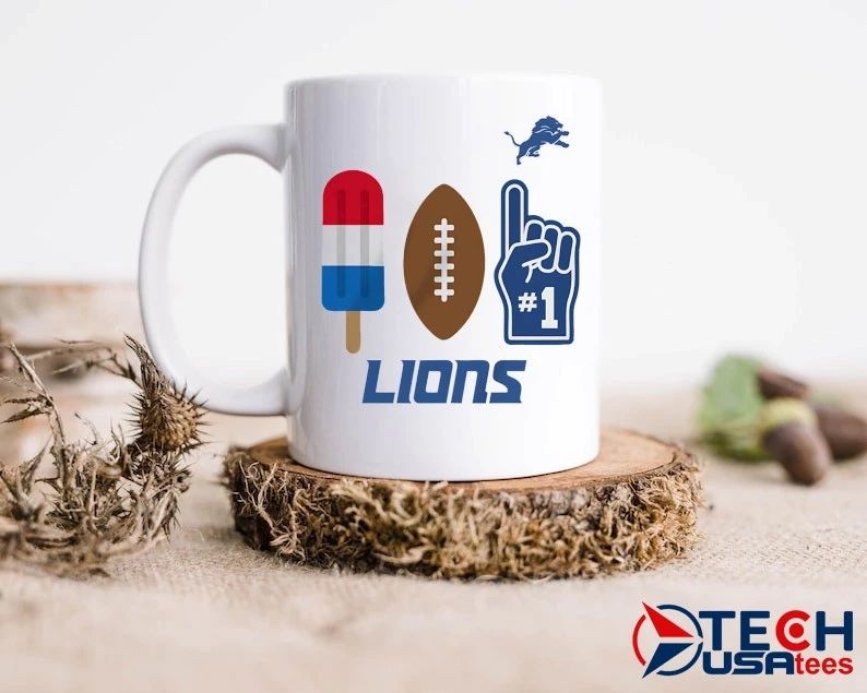 Detroit Lions Americana Pop popsicle football and number 1 shirt