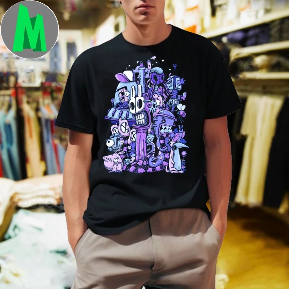 Purple Chaos Surrealist Creative Chaos Shirt