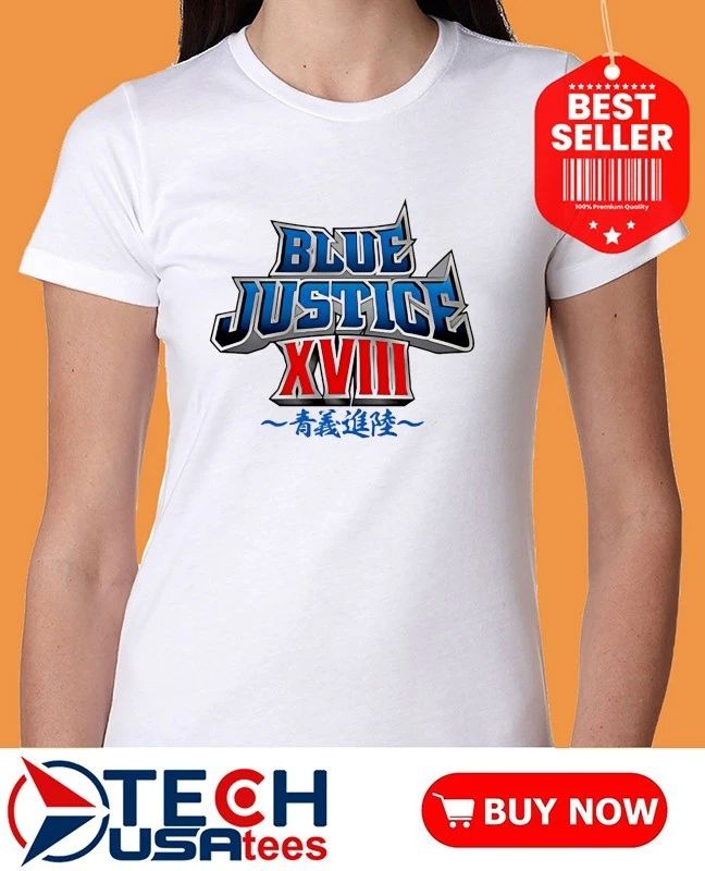 Yuji Nagata’s Blue Justice XVIII logo shirt